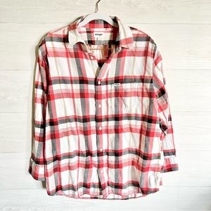 Wrangler ✨ Plaid Flannel Long Sleeve